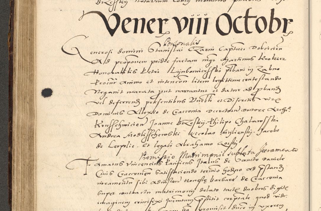 Zdjęcie nr 65 dla obiektu archiwalnego: Acta actorum causarum, sentenciarum et obligationum coram reverendo patre domino Paulo Crassowsky Varschoviensi et Omnium Sanctorum preposito, canonico vicarioque in spiritualibus ex commissione reverendissimi in Christo patris et domini domini Petri Dei gratia episcopi Cracoviensis ac officiali generali Cracoviensi ad annum Domini 1540, cuius indictio est 13, pontificatus sanctissimi in Christo patris et domini nostri domini Pauli divina providencia pape tercii anno sexto a die ac mense infrascriptis feliciter continuantur