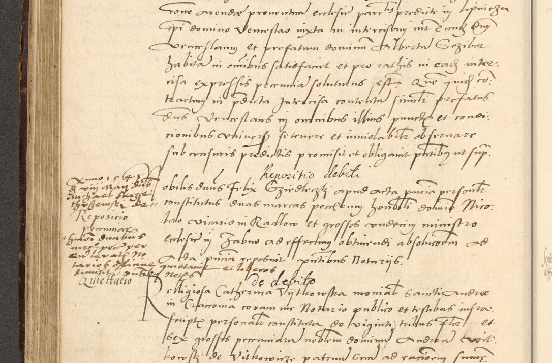 Zdjęcie nr 84 dla obiektu archiwalnego: Acta actorum causarum, sentenciarum et obligationum coram reverendo patre domino Paulo Crassowsky Varschoviensi et Omnium Sanctorum preposito, canonico vicarioque in spiritualibus ex commissione reverendissimi in Christo patris et domini domini Petri Dei gratia episcopi Cracoviensis ac officiali generali Cracoviensi ad annum Domini 1540, cuius indictio est 13, pontificatus sanctissimi in Christo patris et domini nostri domini Pauli divina providencia pape tercii anno sexto a die ac mense infrascriptis feliciter continuantur