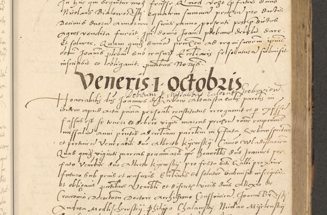 Zdjęcie nr 90 dla obiektu archiwalnego: Acta actorum causarum, sentenciarum et obligationum coram reverendo patre domino Paulo Crassowsky Varschoviensi et Omnium Sanctorum preposito, canonico vicarioque in spiritualibus ex commissione reverendissimi in Christo patris et domini domini Petri Dei gratia episcopi Cracoviensis ac officiali generali Cracoviensi ad annum Domini 1540, cuius indictio est 13, pontificatus sanctissimi in Christo patris et domini nostri domini Pauli divina providencia pape tercii anno sexto a die ac mense infrascriptis feliciter continuantur