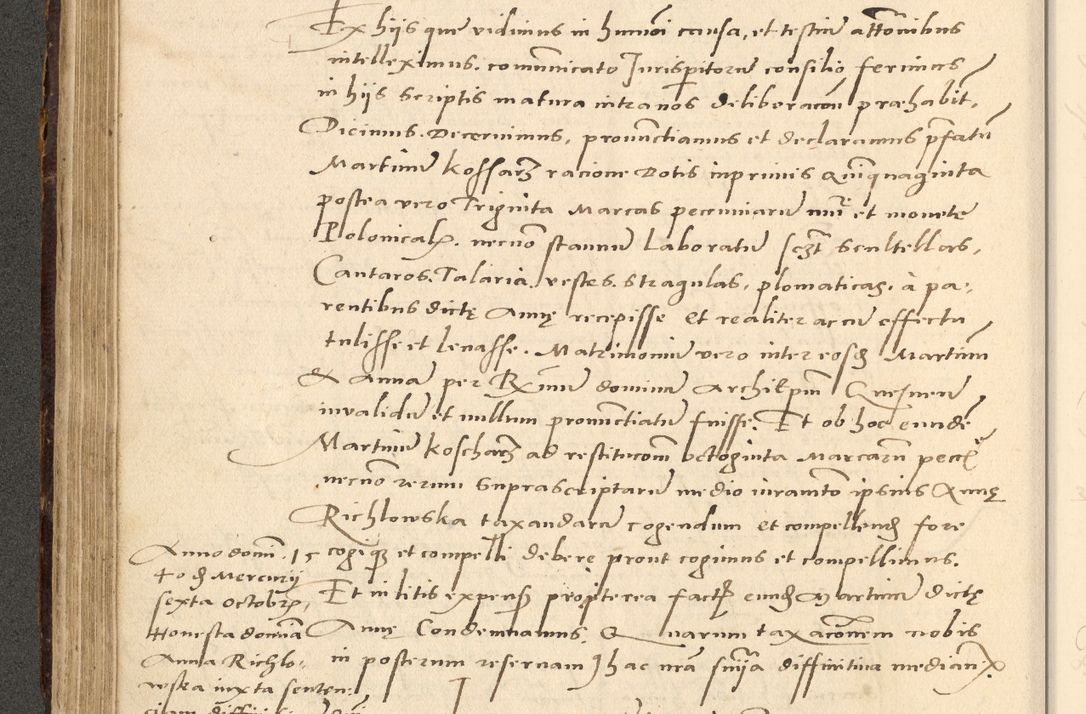 Zdjęcie nr 88 dla obiektu archiwalnego: Acta actorum causarum, sentenciarum et obligationum coram reverendo patre domino Paulo Crassowsky Varschoviensi et Omnium Sanctorum preposito, canonico vicarioque in spiritualibus ex commissione reverendissimi in Christo patris et domini domini Petri Dei gratia episcopi Cracoviensis ac officiali generali Cracoviensi ad annum Domini 1540, cuius indictio est 13, pontificatus sanctissimi in Christo patris et domini nostri domini Pauli divina providencia pape tercii anno sexto a die ac mense infrascriptis feliciter continuantur