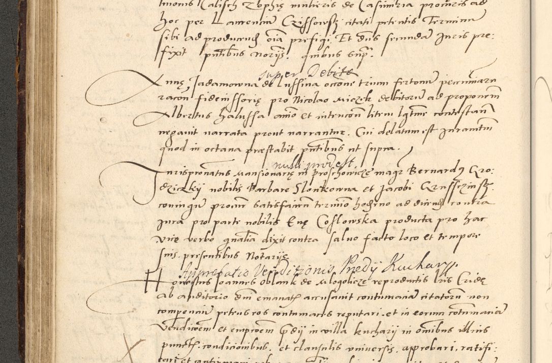 Zdjęcie nr 111 dla obiektu archiwalnego: Acta actorum causarum, sentenciarum et obligationum coram reverendo patre domino Paulo Crassowsky Varschoviensi et Omnium Sanctorum preposito, canonico vicarioque in spiritualibus ex commissione reverendissimi in Christo patris et domini domini Petri Dei gratia episcopi Cracoviensis ac officiali generali Cracoviensi ad annum Domini 1540, cuius indictio est 13, pontificatus sanctissimi in Christo patris et domini nostri domini Pauli divina providencia pape tercii anno sexto a die ac mense infrascriptis feliciter continuantur