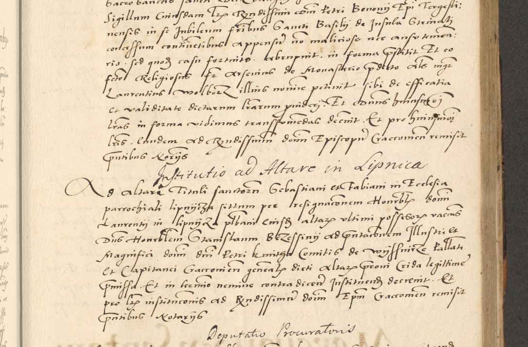 Zdjęcie nr 116 dla obiektu archiwalnego: Acta actorum causarum, sentenciarum et obligationum coram reverendo patre domino Paulo Crassowsky Varschoviensi et Omnium Sanctorum preposito, canonico vicarioque in spiritualibus ex commissione reverendissimi in Christo patris et domini domini Petri Dei gratia episcopi Cracoviensis ac officiali generali Cracoviensi ad annum Domini 1540, cuius indictio est 13, pontificatus sanctissimi in Christo patris et domini nostri domini Pauli divina providencia pape tercii anno sexto a die ac mense infrascriptis feliciter continuantur