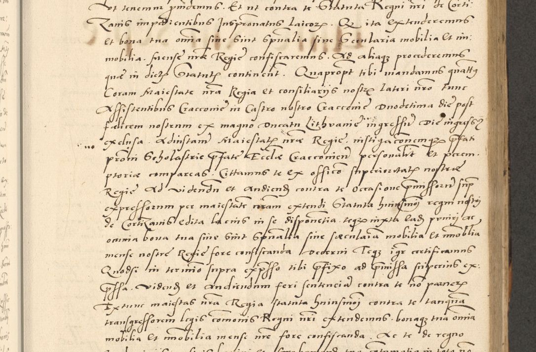 Zdjęcie nr 117 dla obiektu archiwalnego: Acta actorum causarum, sentenciarum et obligationum coram reverendo patre domino Paulo Crassowsky Varschoviensi et Omnium Sanctorum preposito, canonico vicarioque in spiritualibus ex commissione reverendissimi in Christo patris et domini domini Petri Dei gratia episcopi Cracoviensis ac officiali generali Cracoviensi ad annum Domini 1540, cuius indictio est 13, pontificatus sanctissimi in Christo patris et domini nostri domini Pauli divina providencia pape tercii anno sexto a die ac mense infrascriptis feliciter continuantur