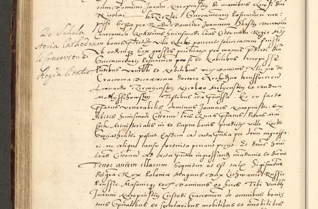 Zdjęcie nr 120 dla obiektu archiwalnego: Acta actorum causarum, sentenciarum et obligationum coram reverendo patre domino Paulo Crassowsky Varschoviensi et Omnium Sanctorum preposito, canonico vicarioque in spiritualibus ex commissione reverendissimi in Christo patris et domini domini Petri Dei gratia episcopi Cracoviensis ac officiali generali Cracoviensi ad annum Domini 1540, cuius indictio est 13, pontificatus sanctissimi in Christo patris et domini nostri domini Pauli divina providencia pape tercii anno sexto a die ac mense infrascriptis feliciter continuantur