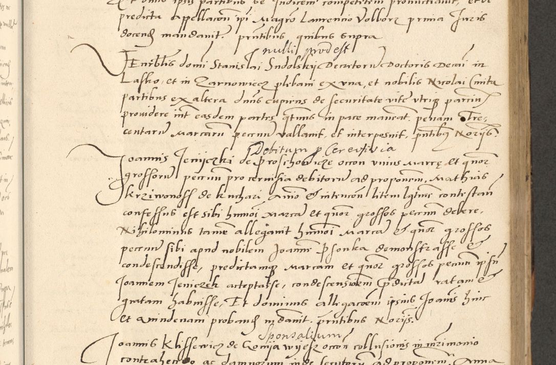 Zdjęcie nr 128 dla obiektu archiwalnego: Acta actorum causarum, sentenciarum et obligationum coram reverendo patre domino Paulo Crassowsky Varschoviensi et Omnium Sanctorum preposito, canonico vicarioque in spiritualibus ex commissione reverendissimi in Christo patris et domini domini Petri Dei gratia episcopi Cracoviensis ac officiali generali Cracoviensi ad annum Domini 1540, cuius indictio est 13, pontificatus sanctissimi in Christo patris et domini nostri domini Pauli divina providencia pape tercii anno sexto a die ac mense infrascriptis feliciter continuantur