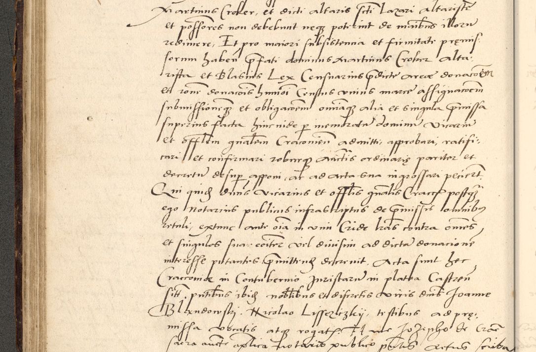 Zdjęcie nr 137 dla obiektu archiwalnego: Acta actorum causarum, sentenciarum et obligationum coram reverendo patre domino Paulo Crassowsky Varschoviensi et Omnium Sanctorum preposito, canonico vicarioque in spiritualibus ex commissione reverendissimi in Christo patris et domini domini Petri Dei gratia episcopi Cracoviensis ac officiali generali Cracoviensi ad annum Domini 1540, cuius indictio est 13, pontificatus sanctissimi in Christo patris et domini nostri domini Pauli divina providencia pape tercii anno sexto a die ac mense infrascriptis feliciter continuantur