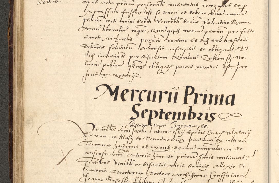 Zdjęcie nr 139 dla obiektu archiwalnego: Acta actorum causarum, sentenciarum et obligationum coram reverendo patre domino Paulo Crassowsky Varschoviensi et Omnium Sanctorum preposito, canonico vicarioque in spiritualibus ex commissione reverendissimi in Christo patris et domini domini Petri Dei gratia episcopi Cracoviensis ac officiali generali Cracoviensi ad annum Domini 1540, cuius indictio est 13, pontificatus sanctissimi in Christo patris et domini nostri domini Pauli divina providencia pape tercii anno sexto a die ac mense infrascriptis feliciter continuantur