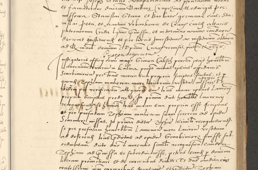 Zdjęcie nr 140 dla obiektu archiwalnego: Acta actorum causarum, sentenciarum et obligationum coram reverendo patre domino Paulo Crassowsky Varschoviensi et Omnium Sanctorum preposito, canonico vicarioque in spiritualibus ex commissione reverendissimi in Christo patris et domini domini Petri Dei gratia episcopi Cracoviensis ac officiali generali Cracoviensi ad annum Domini 1540, cuius indictio est 13, pontificatus sanctissimi in Christo patris et domini nostri domini Pauli divina providencia pape tercii anno sexto a die ac mense infrascriptis feliciter continuantur