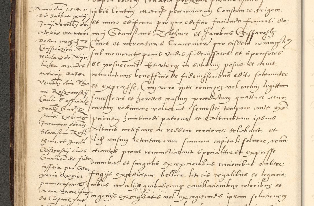 Zdjęcie nr 145 dla obiektu archiwalnego: Acta actorum causarum, sentenciarum et obligationum coram reverendo patre domino Paulo Crassowsky Varschoviensi et Omnium Sanctorum preposito, canonico vicarioque in spiritualibus ex commissione reverendissimi in Christo patris et domini domini Petri Dei gratia episcopi Cracoviensis ac officiali generali Cracoviensi ad annum Domini 1540, cuius indictio est 13, pontificatus sanctissimi in Christo patris et domini nostri domini Pauli divina providencia pape tercii anno sexto a die ac mense infrascriptis feliciter continuantur