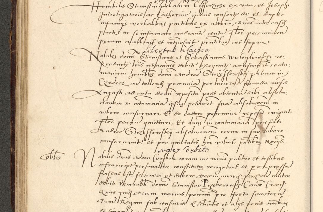 Zdjęcie nr 149 dla obiektu archiwalnego: Acta actorum causarum, sentenciarum et obligationum coram reverendo patre domino Paulo Crassowsky Varschoviensi et Omnium Sanctorum preposito, canonico vicarioque in spiritualibus ex commissione reverendissimi in Christo patris et domini domini Petri Dei gratia episcopi Cracoviensis ac officiali generali Cracoviensi ad annum Domini 1540, cuius indictio est 13, pontificatus sanctissimi in Christo patris et domini nostri domini Pauli divina providencia pape tercii anno sexto a die ac mense infrascriptis feliciter continuantur