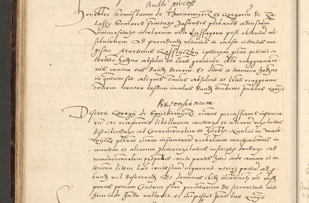 Zdjęcie nr 157 dla obiektu archiwalnego: Acta actorum causarum, sentenciarum et obligationum coram reverendo patre domino Paulo Crassowsky Varschoviensi et Omnium Sanctorum preposito, canonico vicarioque in spiritualibus ex commissione reverendissimi in Christo patris et domini domini Petri Dei gratia episcopi Cracoviensis ac officiali generali Cracoviensi ad annum Domini 1540, cuius indictio est 13, pontificatus sanctissimi in Christo patris et domini nostri domini Pauli divina providencia pape tercii anno sexto a die ac mense infrascriptis feliciter continuantur