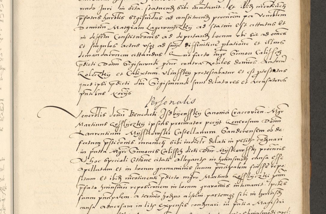 Zdjęcie nr 159 dla obiektu archiwalnego: Acta actorum causarum, sentenciarum et obligationum coram reverendo patre domino Paulo Crassowsky Varschoviensi et Omnium Sanctorum preposito, canonico vicarioque in spiritualibus ex commissione reverendissimi in Christo patris et domini domini Petri Dei gratia episcopi Cracoviensis ac officiali generali Cracoviensi ad annum Domini 1540, cuius indictio est 13, pontificatus sanctissimi in Christo patris et domini nostri domini Pauli divina providencia pape tercii anno sexto a die ac mense infrascriptis feliciter continuantur