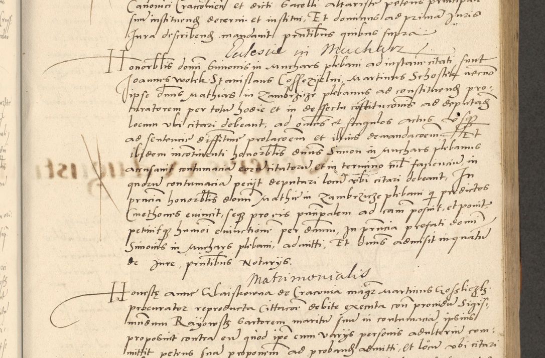 Zdjęcie nr 170 dla obiektu archiwalnego: Acta actorum causarum, sentenciarum et obligationum coram reverendo patre domino Paulo Crassowsky Varschoviensi et Omnium Sanctorum preposito, canonico vicarioque in spiritualibus ex commissione reverendissimi in Christo patris et domini domini Petri Dei gratia episcopi Cracoviensis ac officiali generali Cracoviensi ad annum Domini 1540, cuius indictio est 13, pontificatus sanctissimi in Christo patris et domini nostri domini Pauli divina providencia pape tercii anno sexto a die ac mense infrascriptis feliciter continuantur