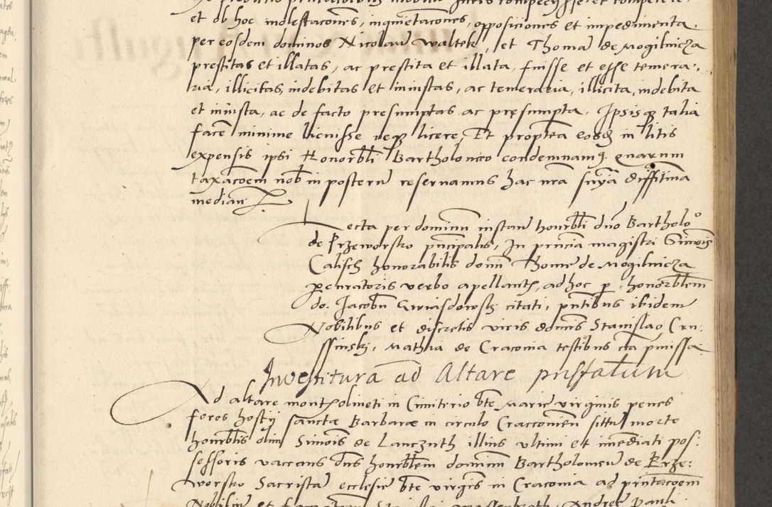 Zdjęcie nr 174 dla obiektu archiwalnego: Acta actorum causarum, sentenciarum et obligationum coram reverendo patre domino Paulo Crassowsky Varschoviensi et Omnium Sanctorum preposito, canonico vicarioque in spiritualibus ex commissione reverendissimi in Christo patris et domini domini Petri Dei gratia episcopi Cracoviensis ac officiali generali Cracoviensi ad annum Domini 1540, cuius indictio est 13, pontificatus sanctissimi in Christo patris et domini nostri domini Pauli divina providencia pape tercii anno sexto a die ac mense infrascriptis feliciter continuantur