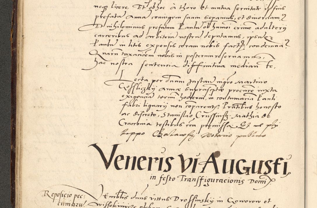 Zdjęcie nr 182 dla obiektu archiwalnego: Acta actorum causarum, sentenciarum et obligationum coram reverendo patre domino Paulo Crassowsky Varschoviensi et Omnium Sanctorum preposito, canonico vicarioque in spiritualibus ex commissione reverendissimi in Christo patris et domini domini Petri Dei gratia episcopi Cracoviensis ac officiali generali Cracoviensi ad annum Domini 1540, cuius indictio est 13, pontificatus sanctissimi in Christo patris et domini nostri domini Pauli divina providencia pape tercii anno sexto a die ac mense infrascriptis feliciter continuantur