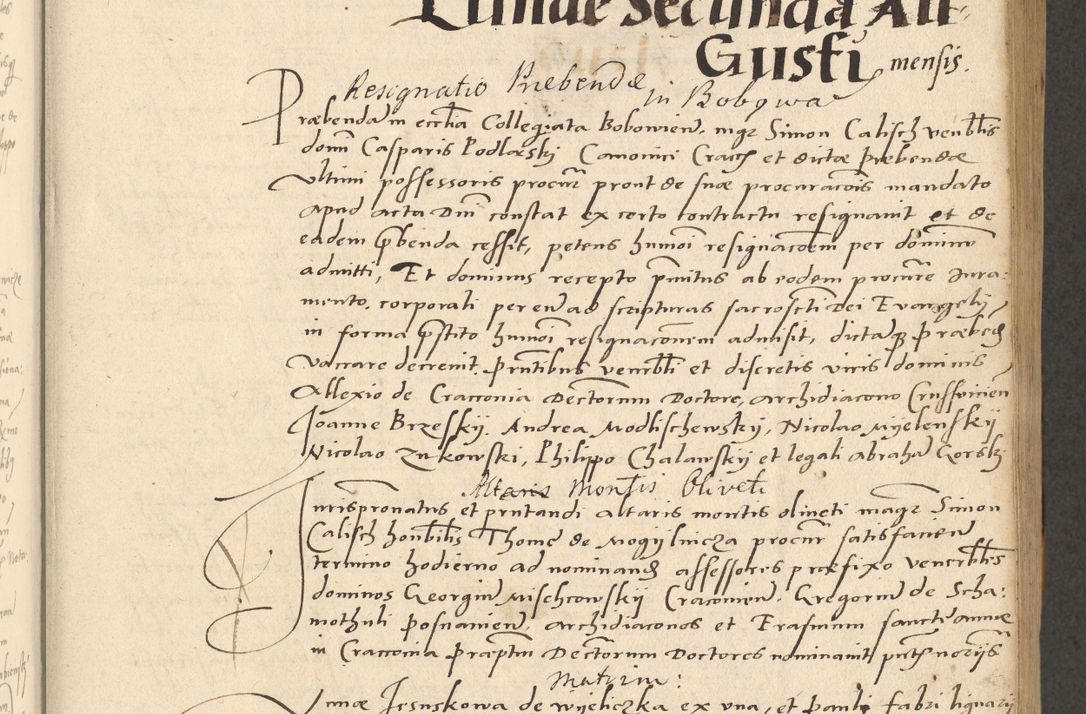 Zdjęcie nr 189 dla obiektu archiwalnego: Acta actorum causarum, sentenciarum et obligationum coram reverendo patre domino Paulo Crassowsky Varschoviensi et Omnium Sanctorum preposito, canonico vicarioque in spiritualibus ex commissione reverendissimi in Christo patris et domini domini Petri Dei gratia episcopi Cracoviensis ac officiali generali Cracoviensi ad annum Domini 1540, cuius indictio est 13, pontificatus sanctissimi in Christo patris et domini nostri domini Pauli divina providencia pape tercii anno sexto a die ac mense infrascriptis feliciter continuantur