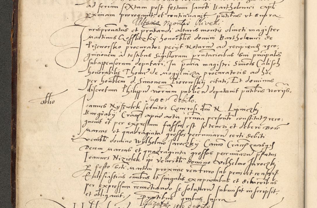 Zdjęcie nr 191 dla obiektu archiwalnego: Acta actorum causarum, sentenciarum et obligationum coram reverendo patre domino Paulo Crassowsky Varschoviensi et Omnium Sanctorum preposito, canonico vicarioque in spiritualibus ex commissione reverendissimi in Christo patris et domini domini Petri Dei gratia episcopi Cracoviensis ac officiali generali Cracoviensi ad annum Domini 1540, cuius indictio est 13, pontificatus sanctissimi in Christo patris et domini nostri domini Pauli divina providencia pape tercii anno sexto a die ac mense infrascriptis feliciter continuantur