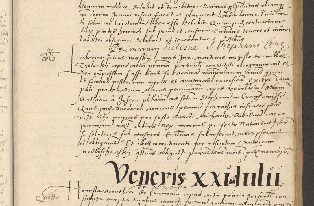 Zdjęcie nr 193 dla obiektu archiwalnego: Acta actorum causarum, sentenciarum et obligationum coram reverendo patre domino Paulo Crassowsky Varschoviensi et Omnium Sanctorum preposito, canonico vicarioque in spiritualibus ex commissione reverendissimi in Christo patris et domini domini Petri Dei gratia episcopi Cracoviensis ac officiali generali Cracoviensi ad annum Domini 1540, cuius indictio est 13, pontificatus sanctissimi in Christo patris et domini nostri domini Pauli divina providencia pape tercii anno sexto a die ac mense infrascriptis feliciter continuantur