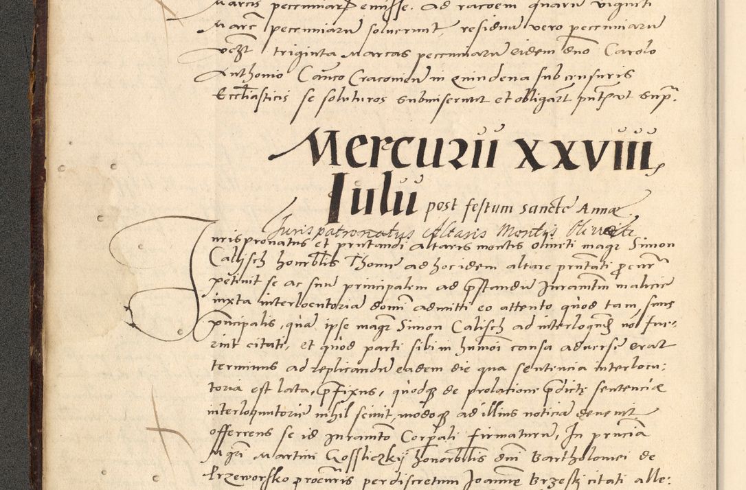 Zdjęcie nr 197 dla obiektu archiwalnego: Acta actorum causarum, sentenciarum et obligationum coram reverendo patre domino Paulo Crassowsky Varschoviensi et Omnium Sanctorum preposito, canonico vicarioque in spiritualibus ex commissione reverendissimi in Christo patris et domini domini Petri Dei gratia episcopi Cracoviensis ac officiali generali Cracoviensi ad annum Domini 1540, cuius indictio est 13, pontificatus sanctissimi in Christo patris et domini nostri domini Pauli divina providencia pape tercii anno sexto a die ac mense infrascriptis feliciter continuantur