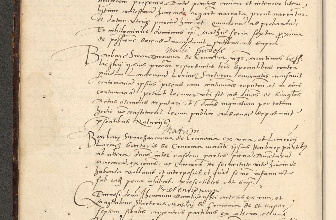 Zdjęcie nr 195 dla obiektu archiwalnego: Acta actorum causarum, sentenciarum et obligationum coram reverendo patre domino Paulo Crassowsky Varschoviensi et Omnium Sanctorum preposito, canonico vicarioque in spiritualibus ex commissione reverendissimi in Christo patris et domini domini Petri Dei gratia episcopi Cracoviensis ac officiali generali Cracoviensi ad annum Domini 1540, cuius indictio est 13, pontificatus sanctissimi in Christo patris et domini nostri domini Pauli divina providencia pape tercii anno sexto a die ac mense infrascriptis feliciter continuantur