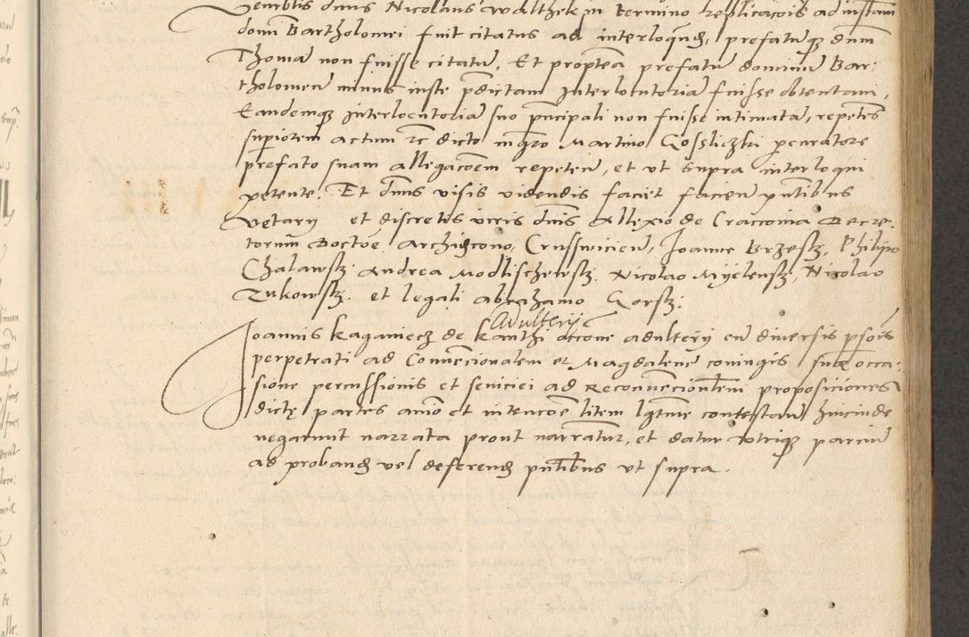 Zdjęcie nr 194 dla obiektu archiwalnego: Acta actorum causarum, sentenciarum et obligationum coram reverendo patre domino Paulo Crassowsky Varschoviensi et Omnium Sanctorum preposito, canonico vicarioque in spiritualibus ex commissione reverendissimi in Christo patris et domini domini Petri Dei gratia episcopi Cracoviensis ac officiali generali Cracoviensi ad annum Domini 1540, cuius indictio est 13, pontificatus sanctissimi in Christo patris et domini nostri domini Pauli divina providencia pape tercii anno sexto a die ac mense infrascriptis feliciter continuantur