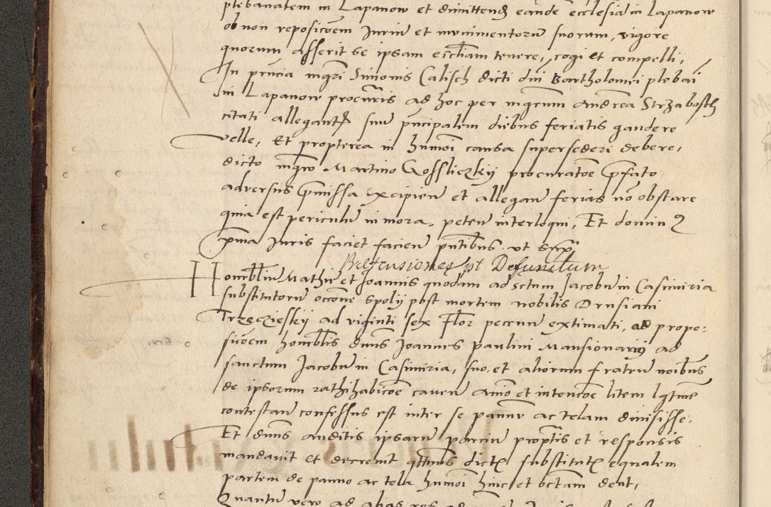 Zdjęcie nr 196 dla obiektu archiwalnego: Acta actorum causarum, sentenciarum et obligationum coram reverendo patre domino Paulo Crassowsky Varschoviensi et Omnium Sanctorum preposito, canonico vicarioque in spiritualibus ex commissione reverendissimi in Christo patris et domini domini Petri Dei gratia episcopi Cracoviensis ac officiali generali Cracoviensi ad annum Domini 1540, cuius indictio est 13, pontificatus sanctissimi in Christo patris et domini nostri domini Pauli divina providencia pape tercii anno sexto a die ac mense infrascriptis feliciter continuantur