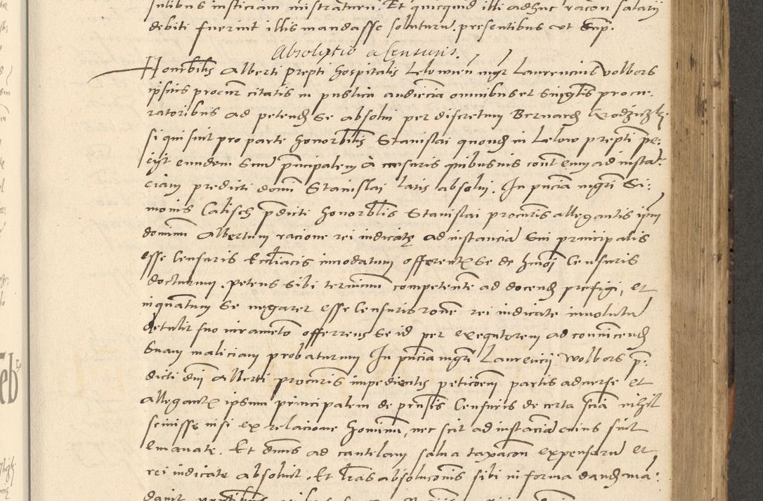 Zdjęcie nr 209 dla obiektu archiwalnego: Acta actorum causarum, sentenciarum et obligationum coram reverendo patre domino Paulo Crassowsky Varschoviensi et Omnium Sanctorum preposito, canonico vicarioque in spiritualibus ex commissione reverendissimi in Christo patris et domini domini Petri Dei gratia episcopi Cracoviensis ac officiali generali Cracoviensi ad annum Domini 1540, cuius indictio est 13, pontificatus sanctissimi in Christo patris et domini nostri domini Pauli divina providencia pape tercii anno sexto a die ac mense infrascriptis feliciter continuantur