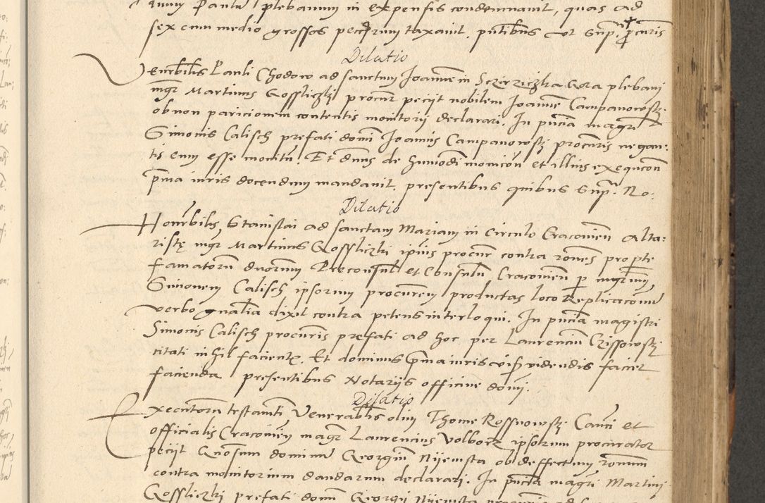 Zdjęcie nr 212 dla obiektu archiwalnego: Acta actorum causarum, sentenciarum et obligationum coram reverendo patre domino Paulo Crassowsky Varschoviensi et Omnium Sanctorum preposito, canonico vicarioque in spiritualibus ex commissione reverendissimi in Christo patris et domini domini Petri Dei gratia episcopi Cracoviensis ac officiali generali Cracoviensi ad annum Domini 1540, cuius indictio est 13, pontificatus sanctissimi in Christo patris et domini nostri domini Pauli divina providencia pape tercii anno sexto a die ac mense infrascriptis feliciter continuantur