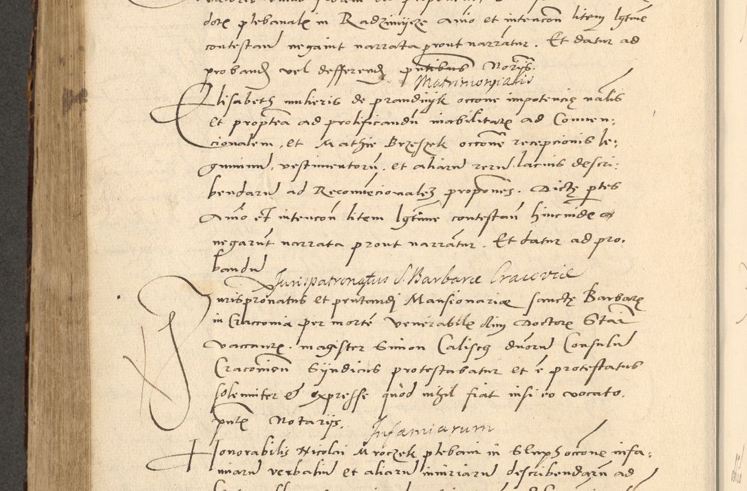 Zdjęcie nr 215 dla obiektu archiwalnego: Acta actorum causarum, sentenciarum et obligationum coram reverendo patre domino Paulo Crassowsky Varschoviensi et Omnium Sanctorum preposito, canonico vicarioque in spiritualibus ex commissione reverendissimi in Christo patris et domini domini Petri Dei gratia episcopi Cracoviensis ac officiali generali Cracoviensi ad annum Domini 1540, cuius indictio est 13, pontificatus sanctissimi in Christo patris et domini nostri domini Pauli divina providencia pape tercii anno sexto a die ac mense infrascriptis feliciter continuantur
