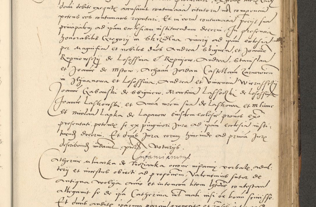 Zdjęcie nr 216 dla obiektu archiwalnego: Acta actorum causarum, sentenciarum et obligationum coram reverendo patre domino Paulo Crassowsky Varschoviensi et Omnium Sanctorum preposito, canonico vicarioque in spiritualibus ex commissione reverendissimi in Christo patris et domini domini Petri Dei gratia episcopi Cracoviensis ac officiali generali Cracoviensi ad annum Domini 1540, cuius indictio est 13, pontificatus sanctissimi in Christo patris et domini nostri domini Pauli divina providencia pape tercii anno sexto a die ac mense infrascriptis feliciter continuantur