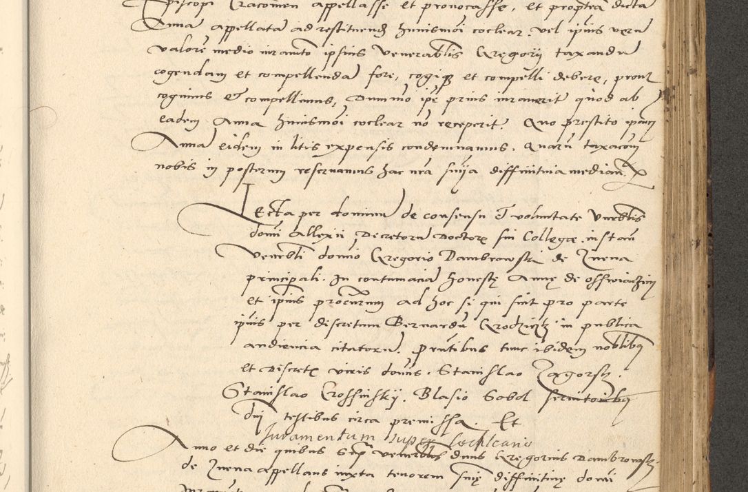 Zdjęcie nr 220 dla obiektu archiwalnego: Acta actorum causarum, sentenciarum et obligationum coram reverendo patre domino Paulo Crassowsky Varschoviensi et Omnium Sanctorum preposito, canonico vicarioque in spiritualibus ex commissione reverendissimi in Christo patris et domini domini Petri Dei gratia episcopi Cracoviensis ac officiali generali Cracoviensi ad annum Domini 1540, cuius indictio est 13, pontificatus sanctissimi in Christo patris et domini nostri domini Pauli divina providencia pape tercii anno sexto a die ac mense infrascriptis feliciter continuantur