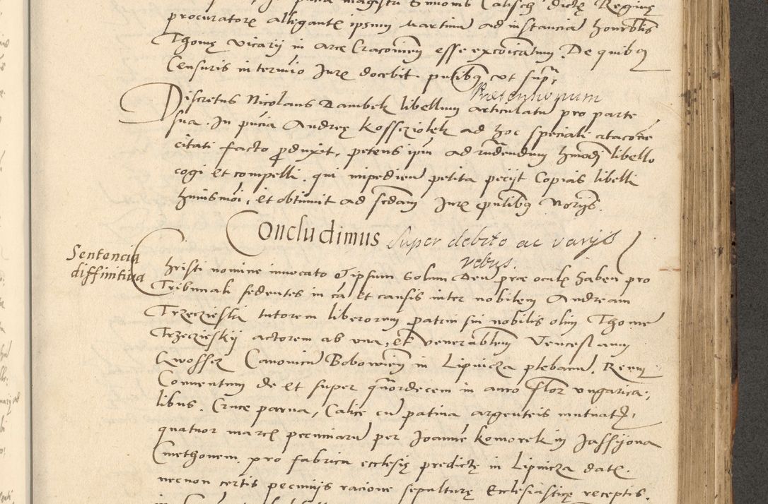 Zdjęcie nr 233 dla obiektu archiwalnego: Acta actorum causarum, sentenciarum et obligationum coram reverendo patre domino Paulo Crassowsky Varschoviensi et Omnium Sanctorum preposito, canonico vicarioque in spiritualibus ex commissione reverendissimi in Christo patris et domini domini Petri Dei gratia episcopi Cracoviensis ac officiali generali Cracoviensi ad annum Domini 1540, cuius indictio est 13, pontificatus sanctissimi in Christo patris et domini nostri domini Pauli divina providencia pape tercii anno sexto a die ac mense infrascriptis feliciter continuantur