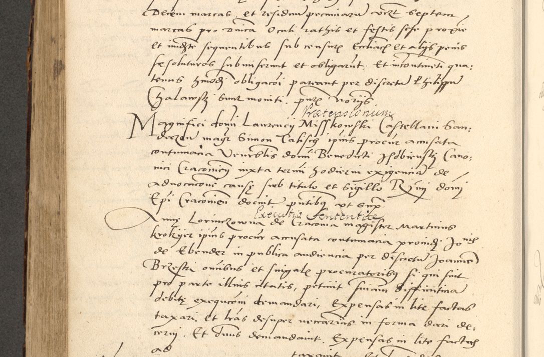 Zdjęcie nr 238 dla obiektu archiwalnego: Acta actorum causarum, sentenciarum et obligationum coram reverendo patre domino Paulo Crassowsky Varschoviensi et Omnium Sanctorum preposito, canonico vicarioque in spiritualibus ex commissione reverendissimi in Christo patris et domini domini Petri Dei gratia episcopi Cracoviensis ac officiali generali Cracoviensi ad annum Domini 1540, cuius indictio est 13, pontificatus sanctissimi in Christo patris et domini nostri domini Pauli divina providencia pape tercii anno sexto a die ac mense infrascriptis feliciter continuantur