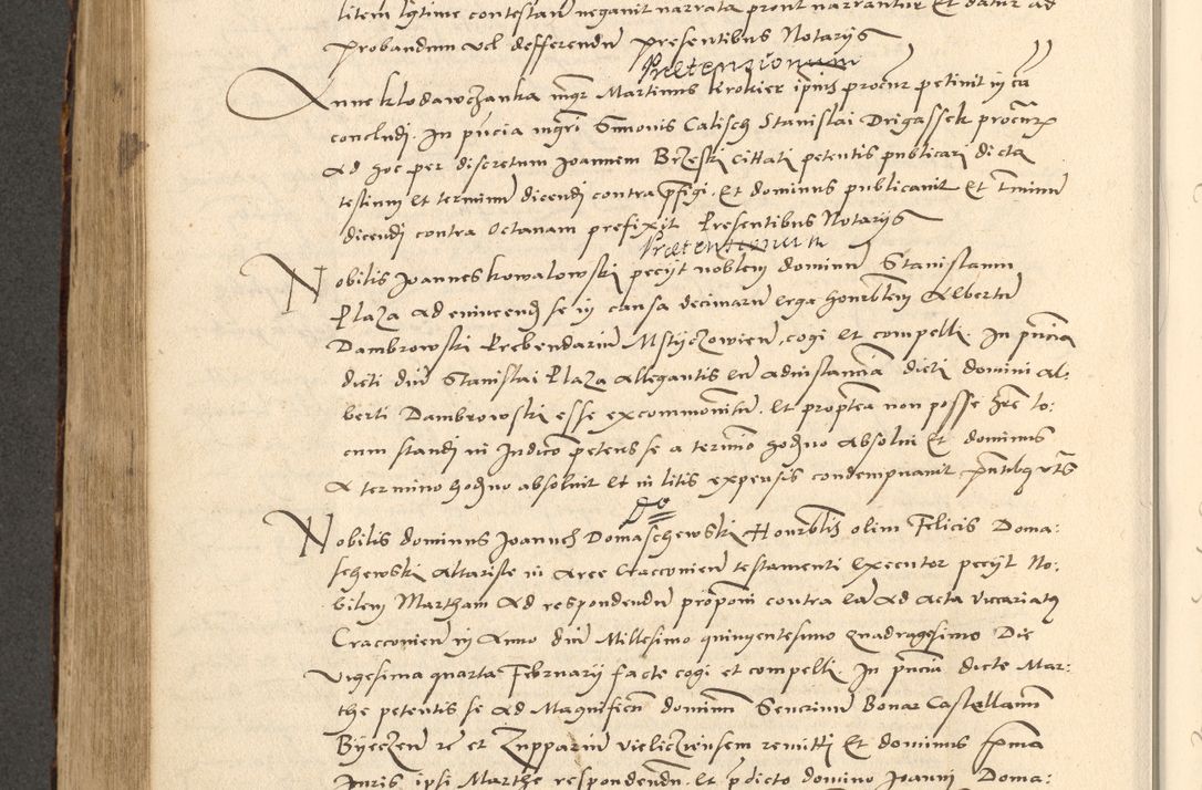 Zdjęcie nr 241 dla obiektu archiwalnego: Acta actorum causarum, sentenciarum et obligationum coram reverendo patre domino Paulo Crassowsky Varschoviensi et Omnium Sanctorum preposito, canonico vicarioque in spiritualibus ex commissione reverendissimi in Christo patris et domini domini Petri Dei gratia episcopi Cracoviensis ac officiali generali Cracoviensi ad annum Domini 1540, cuius indictio est 13, pontificatus sanctissimi in Christo patris et domini nostri domini Pauli divina providencia pape tercii anno sexto a die ac mense infrascriptis feliciter continuantur