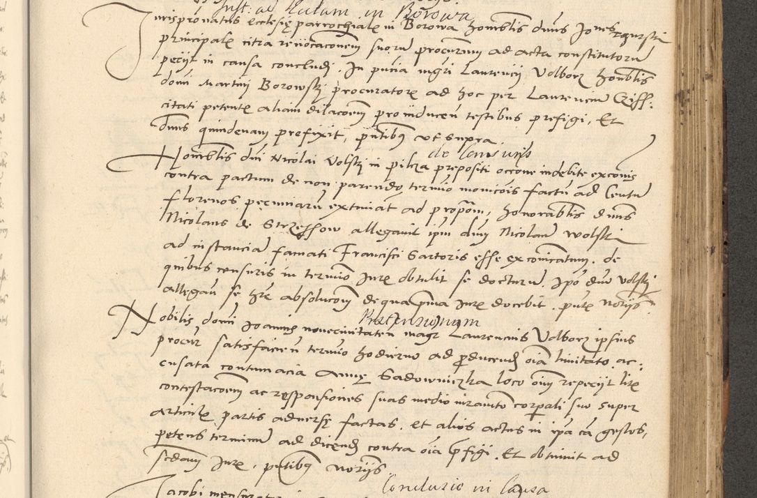 Zdjęcie nr 245 dla obiektu archiwalnego: Acta actorum causarum, sentenciarum et obligationum coram reverendo patre domino Paulo Crassowsky Varschoviensi et Omnium Sanctorum preposito, canonico vicarioque in spiritualibus ex commissione reverendissimi in Christo patris et domini domini Petri Dei gratia episcopi Cracoviensis ac officiali generali Cracoviensi ad annum Domini 1540, cuius indictio est 13, pontificatus sanctissimi in Christo patris et domini nostri domini Pauli divina providencia pape tercii anno sexto a die ac mense infrascriptis feliciter continuantur