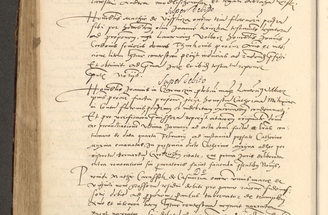 Zdjęcie nr 250 dla obiektu archiwalnego: Acta actorum causarum, sentenciarum et obligationum coram reverendo patre domino Paulo Crassowsky Varschoviensi et Omnium Sanctorum preposito, canonico vicarioque in spiritualibus ex commissione reverendissimi in Christo patris et domini domini Petri Dei gratia episcopi Cracoviensis ac officiali generali Cracoviensi ad annum Domini 1540, cuius indictio est 13, pontificatus sanctissimi in Christo patris et domini nostri domini Pauli divina providencia pape tercii anno sexto a die ac mense infrascriptis feliciter continuantur