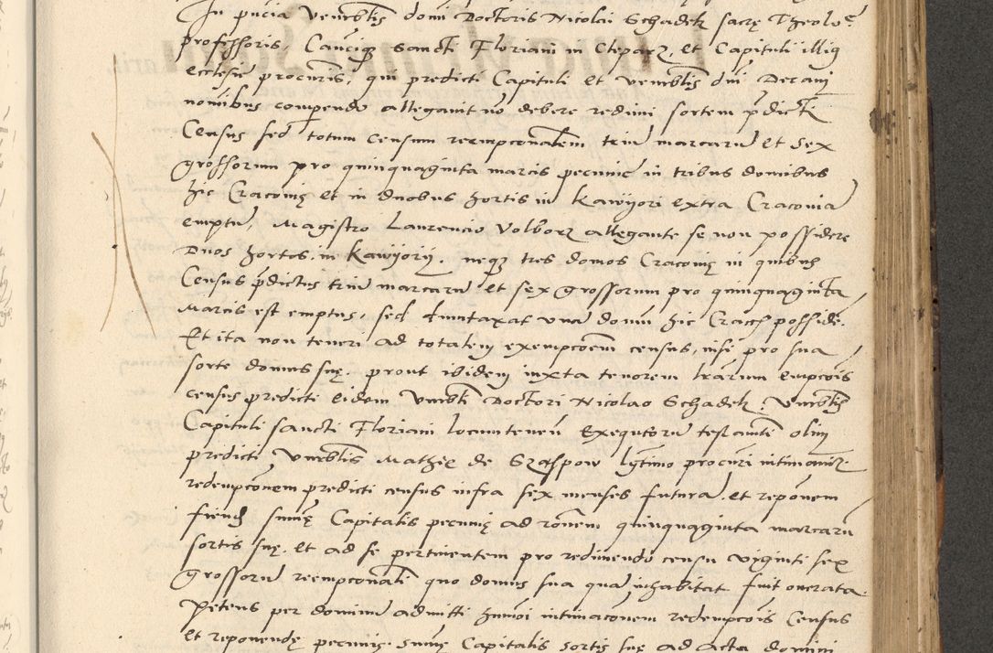 Zdjęcie nr 267 dla obiektu archiwalnego: Acta actorum causarum, sentenciarum et obligationum coram reverendo patre domino Paulo Crassowsky Varschoviensi et Omnium Sanctorum preposito, canonico vicarioque in spiritualibus ex commissione reverendissimi in Christo patris et domini domini Petri Dei gratia episcopi Cracoviensis ac officiali generali Cracoviensi ad annum Domini 1540, cuius indictio est 13, pontificatus sanctissimi in Christo patris et domini nostri domini Pauli divina providencia pape tercii anno sexto a die ac mense infrascriptis feliciter continuantur