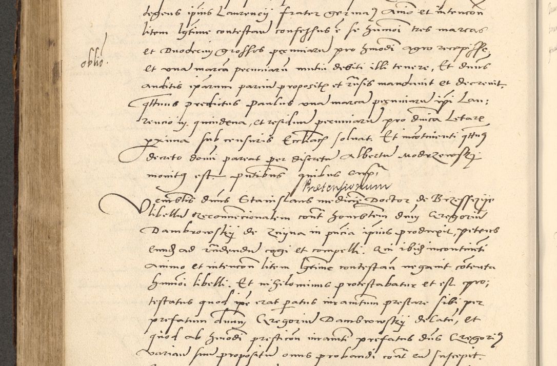 Zdjęcie nr 276 dla obiektu archiwalnego: Acta actorum causarum, sentenciarum et obligationum coram reverendo patre domino Paulo Crassowsky Varschoviensi et Omnium Sanctorum preposito, canonico vicarioque in spiritualibus ex commissione reverendissimi in Christo patris et domini domini Petri Dei gratia episcopi Cracoviensis ac officiali generali Cracoviensi ad annum Domini 1540, cuius indictio est 13, pontificatus sanctissimi in Christo patris et domini nostri domini Pauli divina providencia pape tercii anno sexto a die ac mense infrascriptis feliciter continuantur