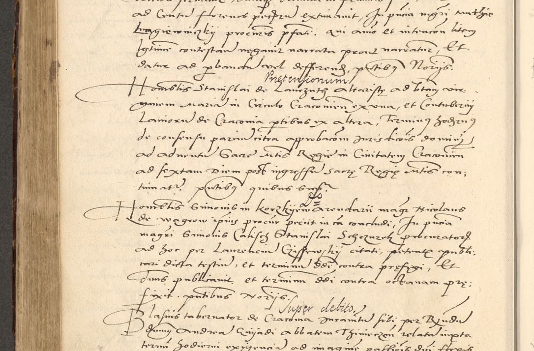 Zdjęcie nr 275 dla obiektu archiwalnego: Acta actorum causarum, sentenciarum et obligationum coram reverendo patre domino Paulo Crassowsky Varschoviensi et Omnium Sanctorum preposito, canonico vicarioque in spiritualibus ex commissione reverendissimi in Christo patris et domini domini Petri Dei gratia episcopi Cracoviensis ac officiali generali Cracoviensi ad annum Domini 1540, cuius indictio est 13, pontificatus sanctissimi in Christo patris et domini nostri domini Pauli divina providencia pape tercii anno sexto a die ac mense infrascriptis feliciter continuantur
