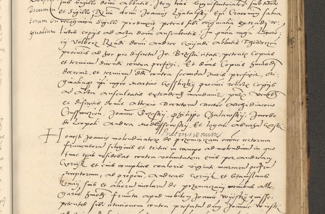 Zdjęcie nr 277 dla obiektu archiwalnego: Acta actorum causarum, sentenciarum et obligationum coram reverendo patre domino Paulo Crassowsky Varschoviensi et Omnium Sanctorum preposito, canonico vicarioque in spiritualibus ex commissione reverendissimi in Christo patris et domini domini Petri Dei gratia episcopi Cracoviensis ac officiali generali Cracoviensi ad annum Domini 1540, cuius indictio est 13, pontificatus sanctissimi in Christo patris et domini nostri domini Pauli divina providencia pape tercii anno sexto a die ac mense infrascriptis feliciter continuantur