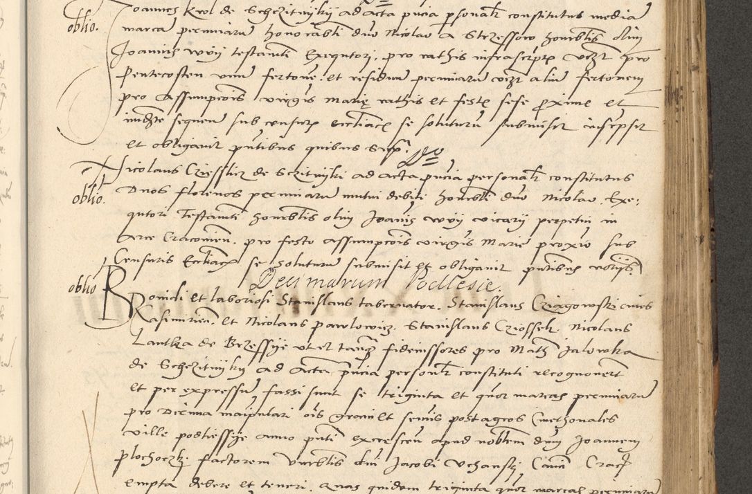 Zdjęcie nr 285 dla obiektu archiwalnego: Acta actorum causarum, sentenciarum et obligationum coram reverendo patre domino Paulo Crassowsky Varschoviensi et Omnium Sanctorum preposito, canonico vicarioque in spiritualibus ex commissione reverendissimi in Christo patris et domini domini Petri Dei gratia episcopi Cracoviensis ac officiali generali Cracoviensi ad annum Domini 1540, cuius indictio est 13, pontificatus sanctissimi in Christo patris et domini nostri domini Pauli divina providencia pape tercii anno sexto a die ac mense infrascriptis feliciter continuantur