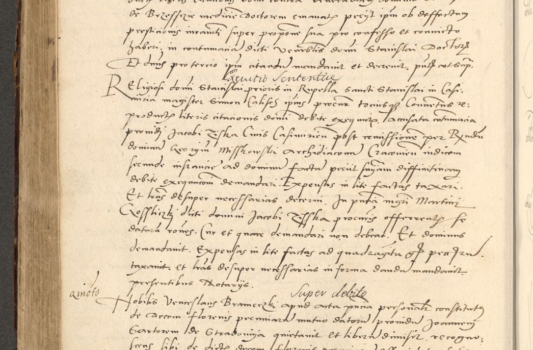 Zdjęcie nr 289 dla obiektu archiwalnego: Acta actorum causarum, sentenciarum et obligationum coram reverendo patre domino Paulo Crassowsky Varschoviensi et Omnium Sanctorum preposito, canonico vicarioque in spiritualibus ex commissione reverendissimi in Christo patris et domini domini Petri Dei gratia episcopi Cracoviensis ac officiali generali Cracoviensi ad annum Domini 1540, cuius indictio est 13, pontificatus sanctissimi in Christo patris et domini nostri domini Pauli divina providencia pape tercii anno sexto a die ac mense infrascriptis feliciter continuantur