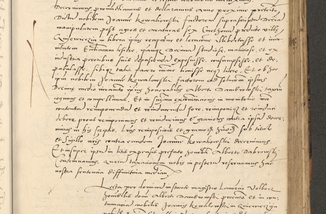 Zdjęcie nr 287 dla obiektu archiwalnego: Acta actorum causarum, sentenciarum et obligationum coram reverendo patre domino Paulo Crassowsky Varschoviensi et Omnium Sanctorum preposito, canonico vicarioque in spiritualibus ex commissione reverendissimi in Christo patris et domini domini Petri Dei gratia episcopi Cracoviensis ac officiali generali Cracoviensi ad annum Domini 1540, cuius indictio est 13, pontificatus sanctissimi in Christo patris et domini nostri domini Pauli divina providencia pape tercii anno sexto a die ac mense infrascriptis feliciter continuantur