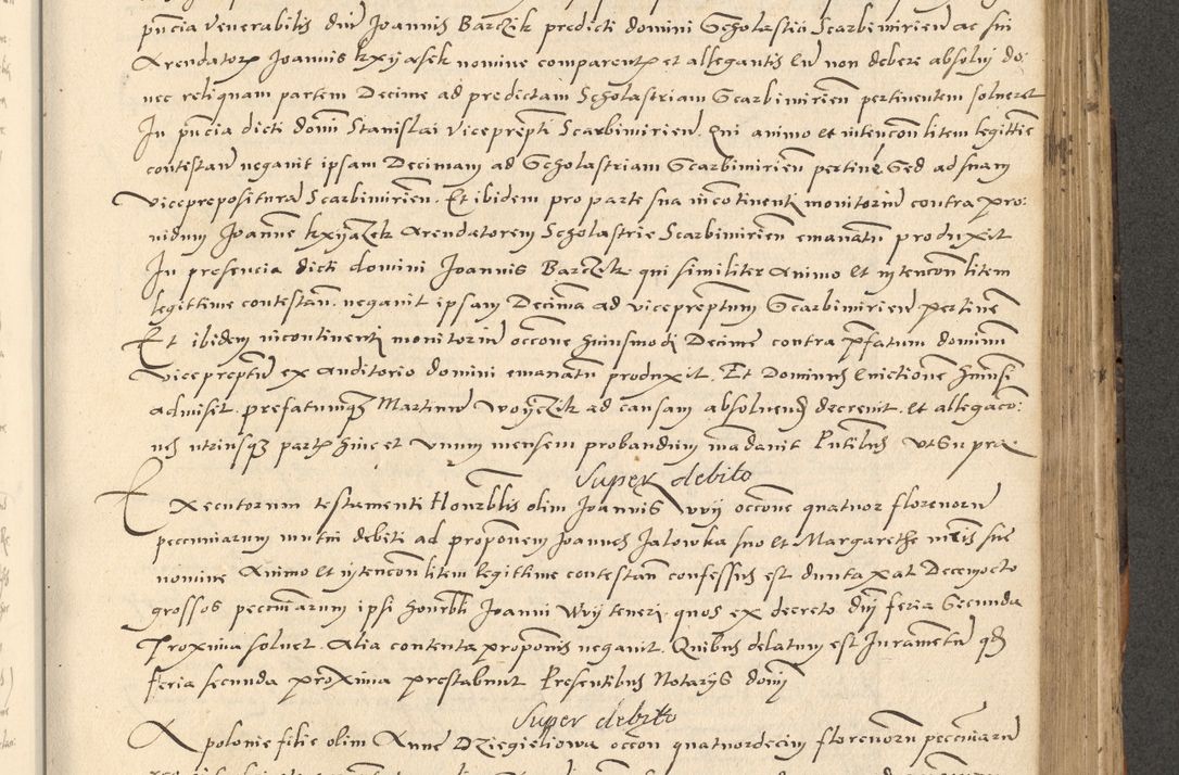 Zdjęcie nr 290 dla obiektu archiwalnego: Acta actorum causarum, sentenciarum et obligationum coram reverendo patre domino Paulo Crassowsky Varschoviensi et Omnium Sanctorum preposito, canonico vicarioque in spiritualibus ex commissione reverendissimi in Christo patris et domini domini Petri Dei gratia episcopi Cracoviensis ac officiali generali Cracoviensi ad annum Domini 1540, cuius indictio est 13, pontificatus sanctissimi in Christo patris et domini nostri domini Pauli divina providencia pape tercii anno sexto a die ac mense infrascriptis feliciter continuantur