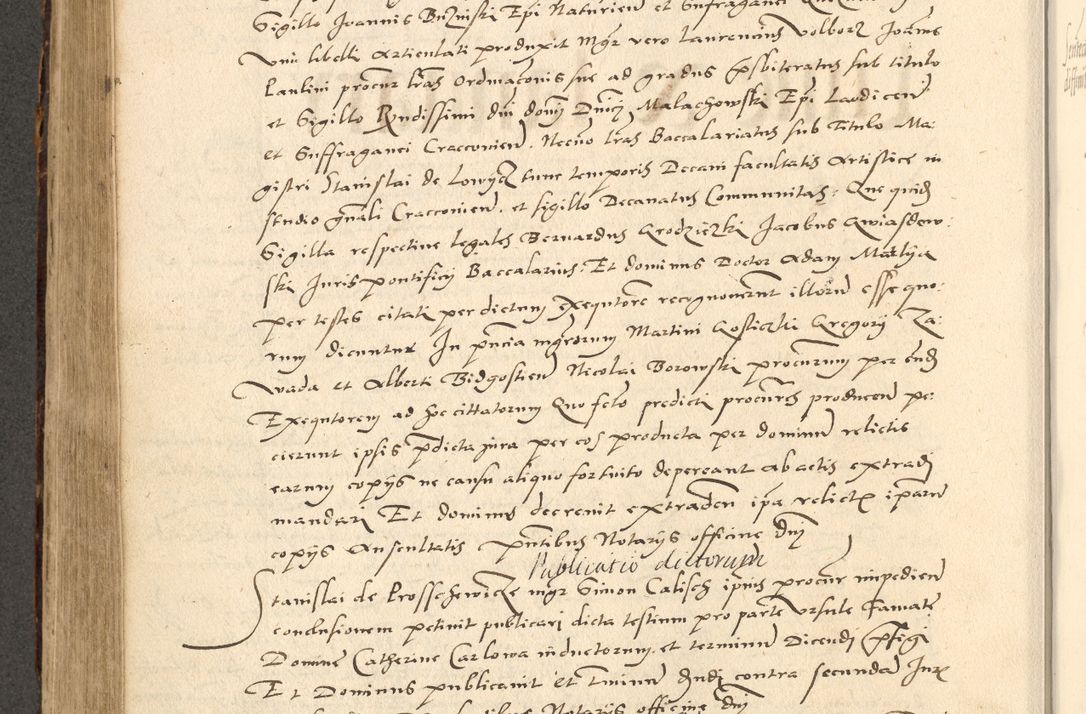 Zdjęcie nr 305 dla obiektu archiwalnego: Acta actorum causarum, sentenciarum et obligationum coram reverendo patre domino Paulo Crassowsky Varschoviensi et Omnium Sanctorum preposito, canonico vicarioque in spiritualibus ex commissione reverendissimi in Christo patris et domini domini Petri Dei gratia episcopi Cracoviensis ac officiali generali Cracoviensi ad annum Domini 1540, cuius indictio est 13, pontificatus sanctissimi in Christo patris et domini nostri domini Pauli divina providencia pape tercii anno sexto a die ac mense infrascriptis feliciter continuantur