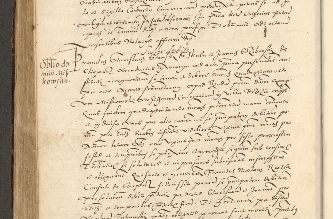 Zdjęcie nr 307 dla obiektu archiwalnego: Acta actorum causarum, sentenciarum et obligationum coram reverendo patre domino Paulo Crassowsky Varschoviensi et Omnium Sanctorum preposito, canonico vicarioque in spiritualibus ex commissione reverendissimi in Christo patris et domini domini Petri Dei gratia episcopi Cracoviensis ac officiali generali Cracoviensi ad annum Domini 1540, cuius indictio est 13, pontificatus sanctissimi in Christo patris et domini nostri domini Pauli divina providencia pape tercii anno sexto a die ac mense infrascriptis feliciter continuantur