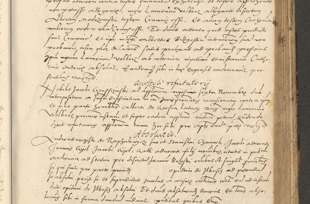 Zdjęcie nr 317 dla obiektu archiwalnego: Acta actorum causarum, sentenciarum et obligationum coram reverendo patre domino Paulo Crassowsky Varschoviensi et Omnium Sanctorum preposito, canonico vicarioque in spiritualibus ex commissione reverendissimi in Christo patris et domini domini Petri Dei gratia episcopi Cracoviensis ac officiali generali Cracoviensi ad annum Domini 1540, cuius indictio est 13, pontificatus sanctissimi in Christo patris et domini nostri domini Pauli divina providencia pape tercii anno sexto a die ac mense infrascriptis feliciter continuantur