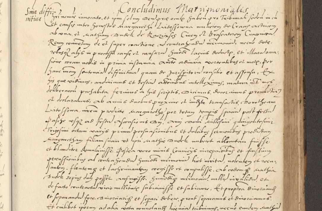 Zdjęcie nr 331 dla obiektu archiwalnego: Acta actorum causarum, sentenciarum et obligationum coram reverendo patre domino Paulo Crassowsky Varschoviensi et Omnium Sanctorum preposito, canonico vicarioque in spiritualibus ex commissione reverendissimi in Christo patris et domini domini Petri Dei gratia episcopi Cracoviensis ac officiali generali Cracoviensi ad annum Domini 1540, cuius indictio est 13, pontificatus sanctissimi in Christo patris et domini nostri domini Pauli divina providencia pape tercii anno sexto a die ac mense infrascriptis feliciter continuantur