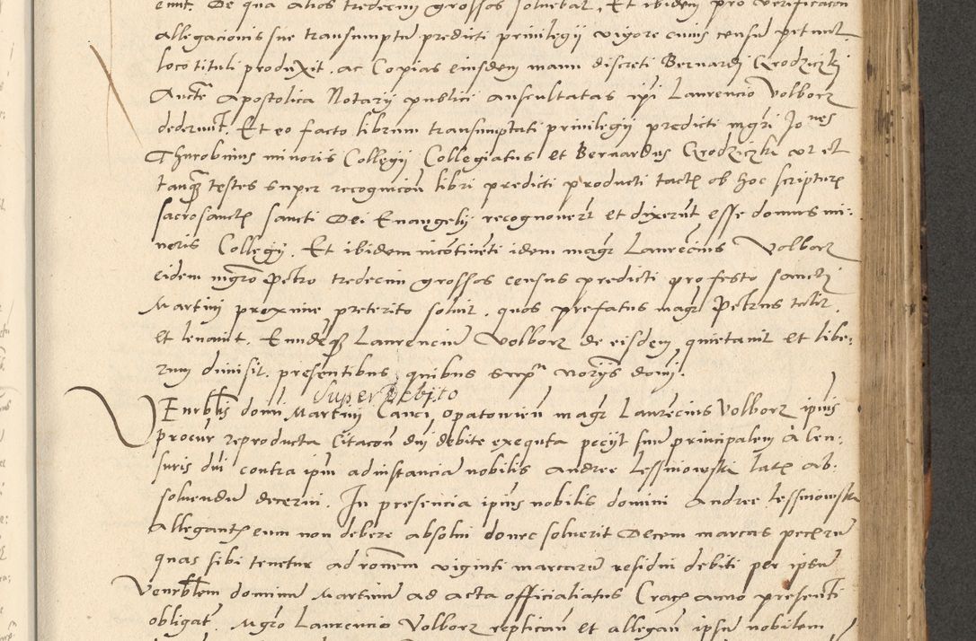 Zdjęcie nr 334 dla obiektu archiwalnego: Acta actorum causarum, sentenciarum et obligationum coram reverendo patre domino Paulo Crassowsky Varschoviensi et Omnium Sanctorum preposito, canonico vicarioque in spiritualibus ex commissione reverendissimi in Christo patris et domini domini Petri Dei gratia episcopi Cracoviensis ac officiali generali Cracoviensi ad annum Domini 1540, cuius indictio est 13, pontificatus sanctissimi in Christo patris et domini nostri domini Pauli divina providencia pape tercii anno sexto a die ac mense infrascriptis feliciter continuantur