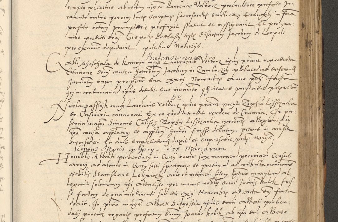 Zdjęcie nr 345 dla obiektu archiwalnego: Acta actorum causarum, sentenciarum et obligationum coram reverendo patre domino Paulo Crassowsky Varschoviensi et Omnium Sanctorum preposito, canonico vicarioque in spiritualibus ex commissione reverendissimi in Christo patris et domini domini Petri Dei gratia episcopi Cracoviensis ac officiali generali Cracoviensi ad annum Domini 1540, cuius indictio est 13, pontificatus sanctissimi in Christo patris et domini nostri domini Pauli divina providencia pape tercii anno sexto a die ac mense infrascriptis feliciter continuantur